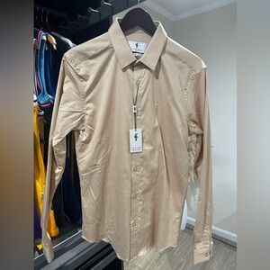 Father Sons Men's Beige Long Sleeve Shirt NWT